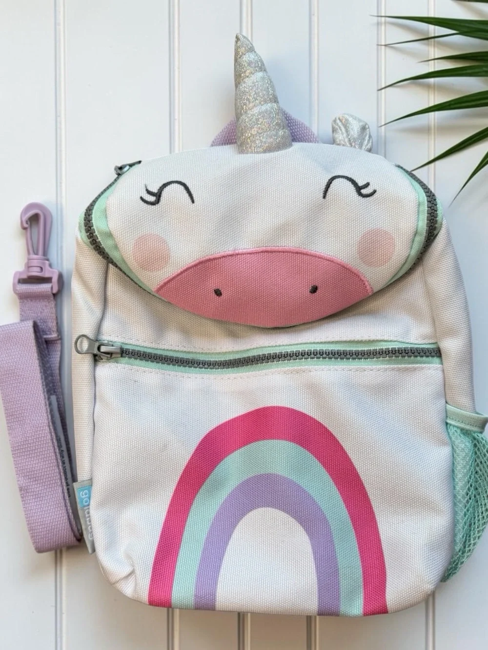 Goldbug Unicorn Toddler Backpack with Safety Harness & Parent Strap Rainbow